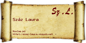 Száz Laura névjegykártya